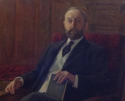 Portrait of Robert J. Kimball, the person who donated the funds to the Town of Randolph to build Kimball Public Library.