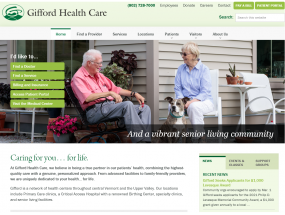 Gifford Medical Center website preview