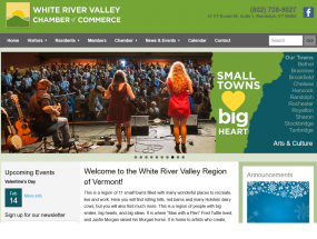 White River Valley Chamber of Commerce website preview