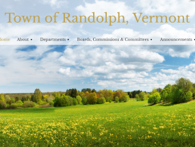Town of Randolph Website Preview